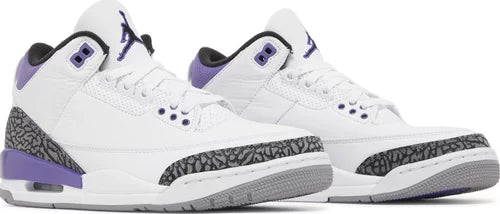 Nike Mens Air Jordan 3 Retro Sneakers - 'Dark Iris'