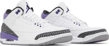 Nike Mens Air Jordan 3 Retro Sneakers - 'Dark Iris'