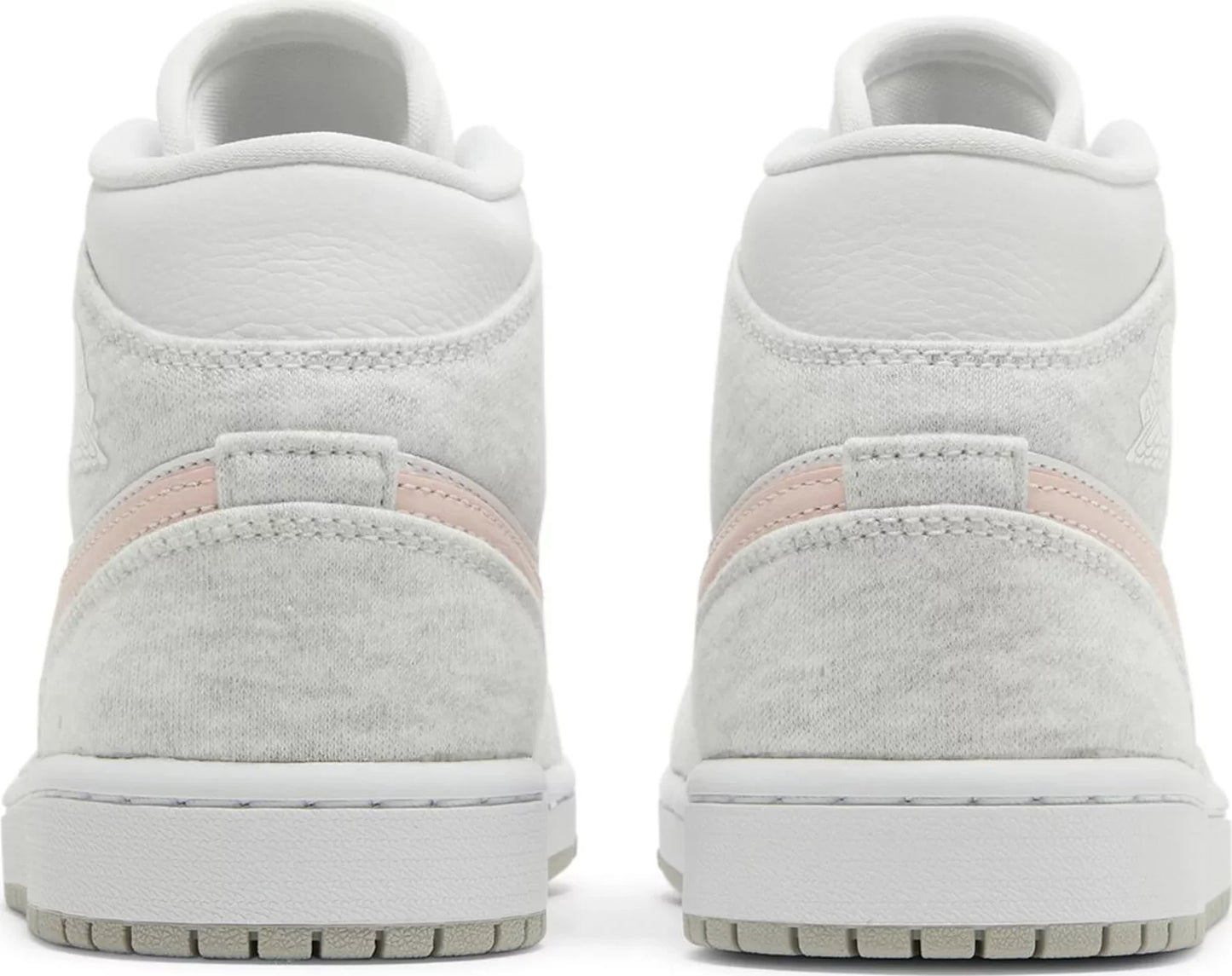Nike Womens Air Jordan 1 Mid SE Sneakers - 'White Light Iron Ore'