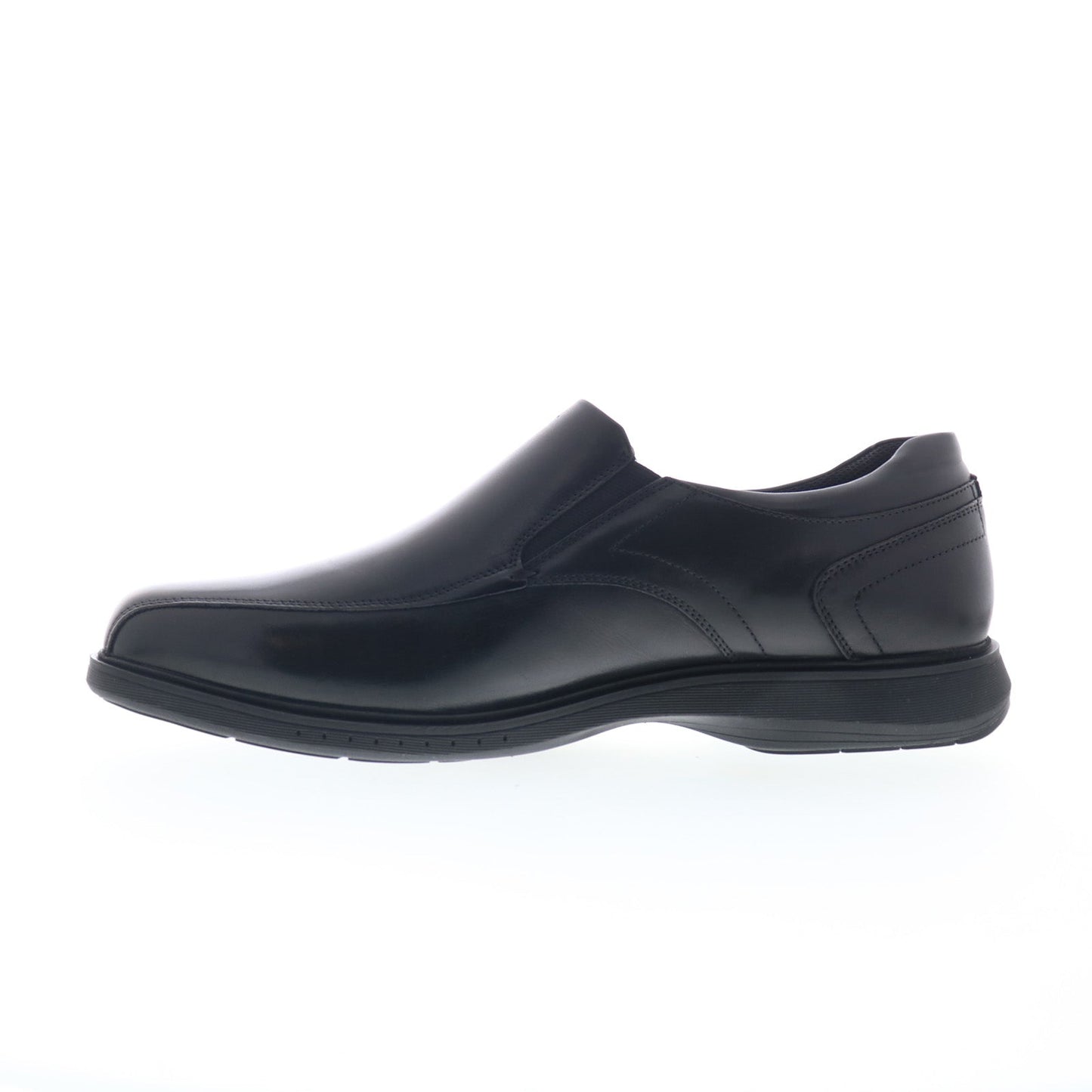 Nunn Bush Kore Pro Bike Toe Slip On Mens Black Wide Loafers Casual Shoes