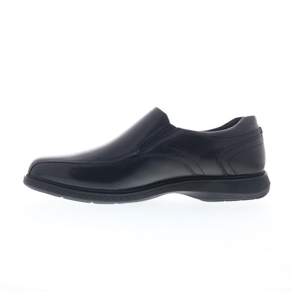 Nunn Bush Kore Pro Bike Toe Slip On Mens Black Wide Loafers Casual Shoes