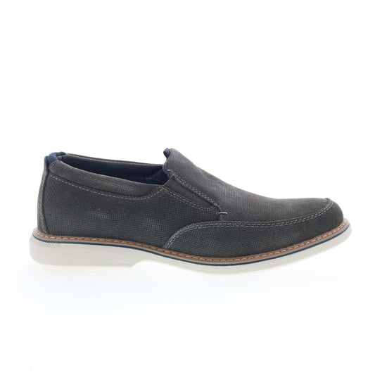Nunn Bush Otto Moc Toe Slip On Mens Gray Wide Loafers Casual Shoes