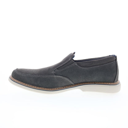 Nunn Bush Otto Moc Toe Slip On Mens Gray Wide Loafers Casual Shoes