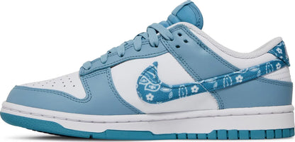 Nike Womens Dunk Low Sneakers - 'Blue Paisley'