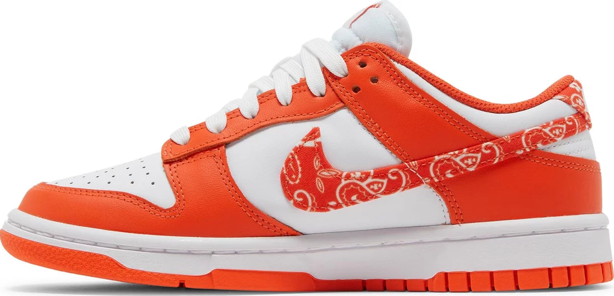 Nike Womens Dunk Low Sneakers - 'Orange Paisley'