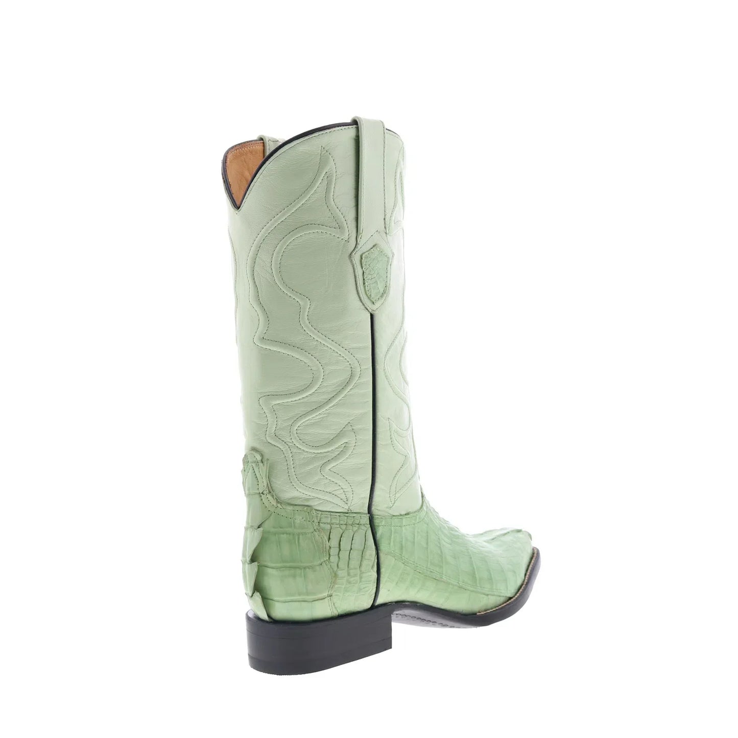 Wild West Caiman Tail Boots Chihuahua 900121 Mens Green Cowboy Western Boots