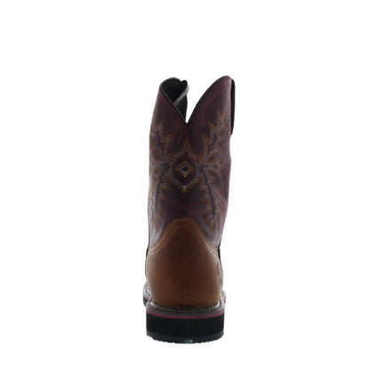 Hoss Hunch 92080 Mens Brown Leather Lace Up Work & Safety Boots