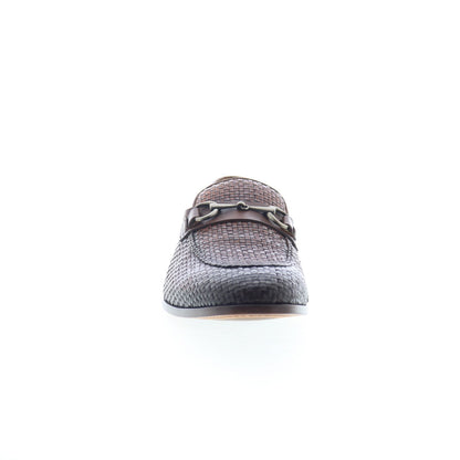 Mezlan Woven Leather Horsebit Loafers 9897 Mens Brown Loafers Casual Shoes