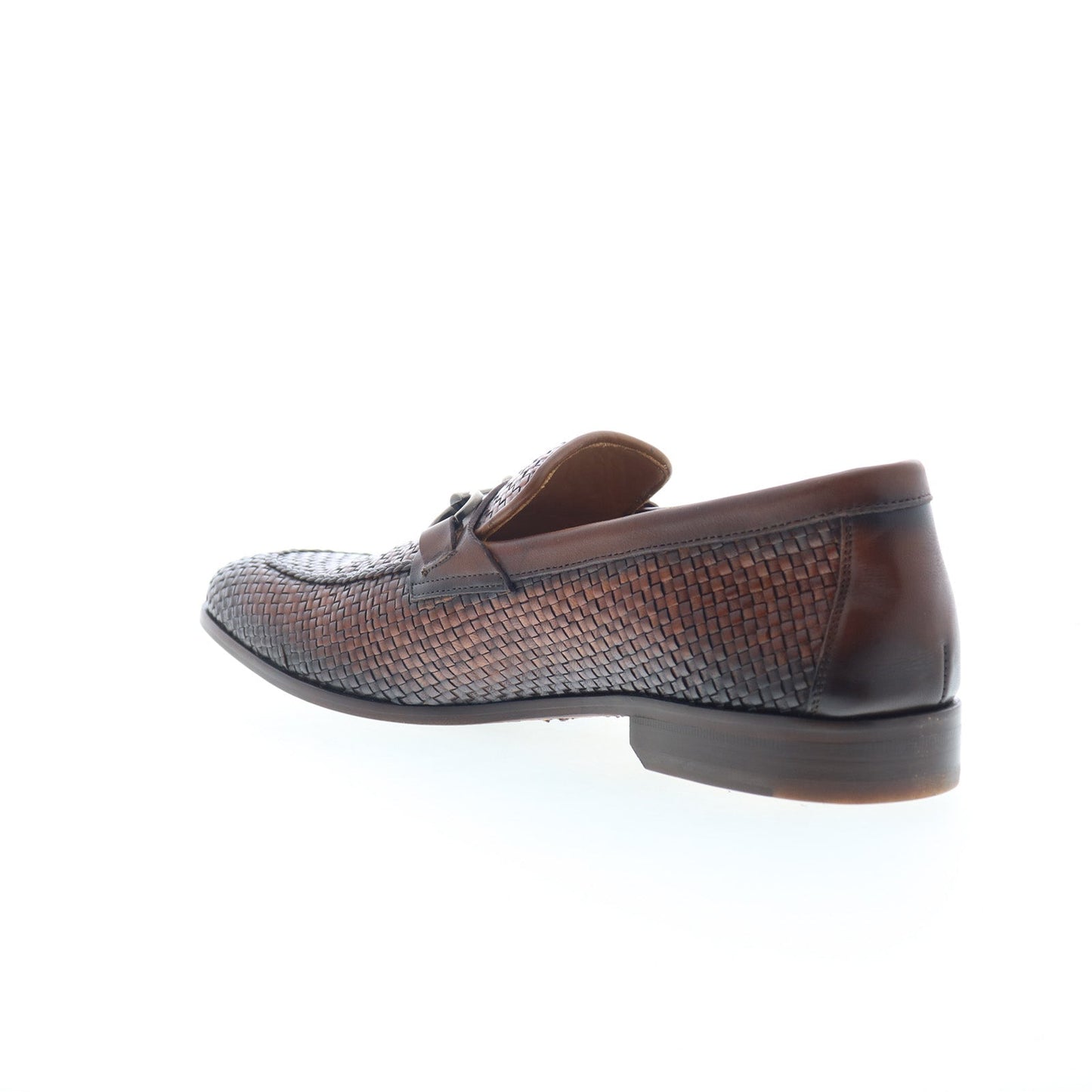 Mezlan Woven Leather Horsebit Loafers 9897 Mens Brown Loafers Casual Shoes