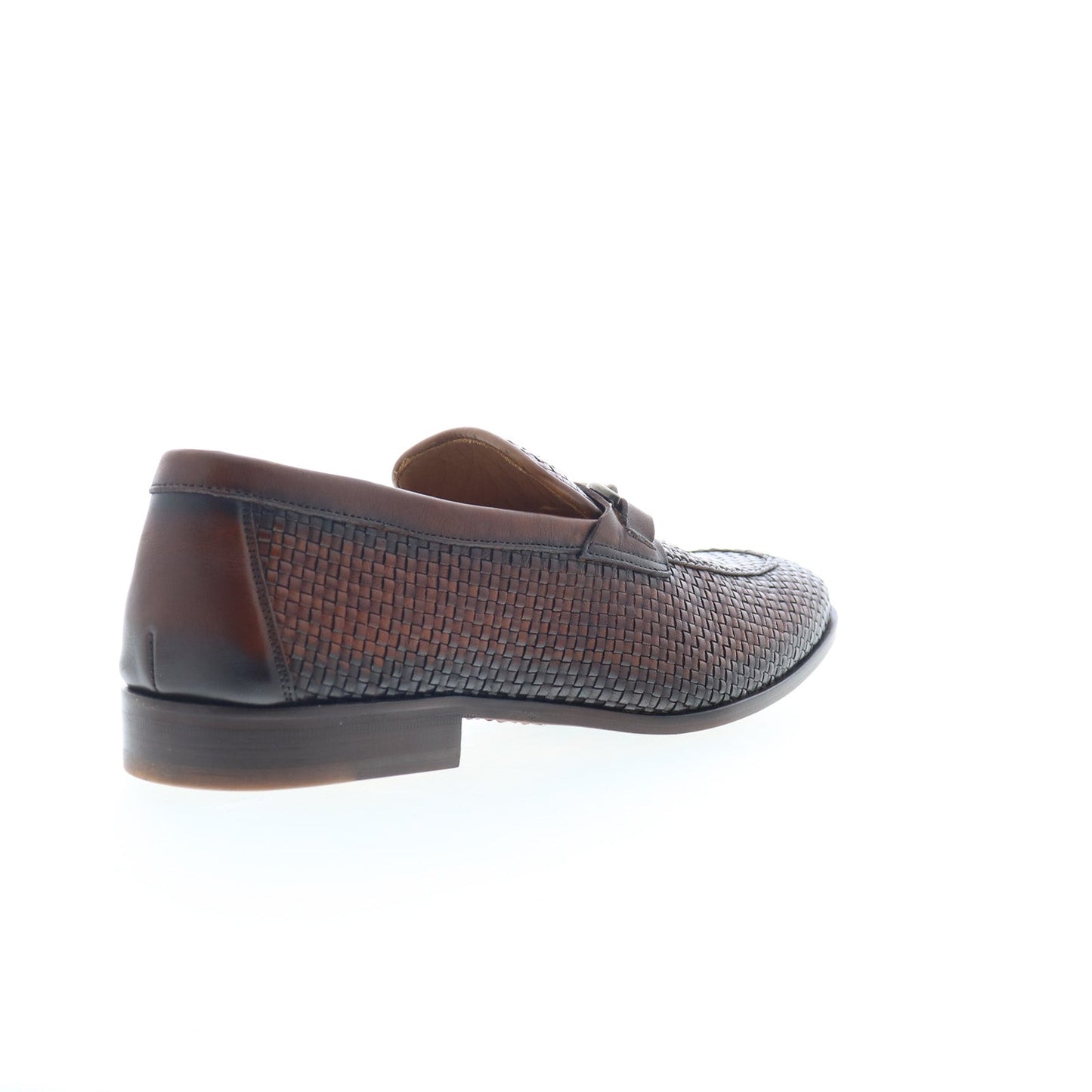 Mezlan Woven Leather Horsebit Loafers 9897 Mens Brown Loafers Casual Shoes