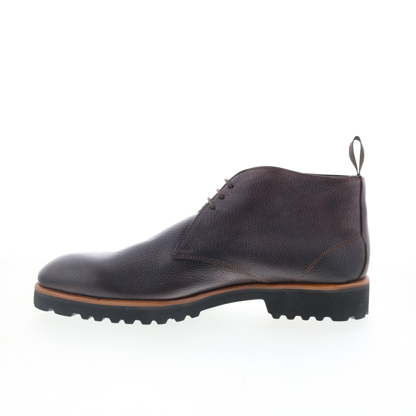 Di Bianco Alba Mens Brown Leather Lace Up Chukkas Boots