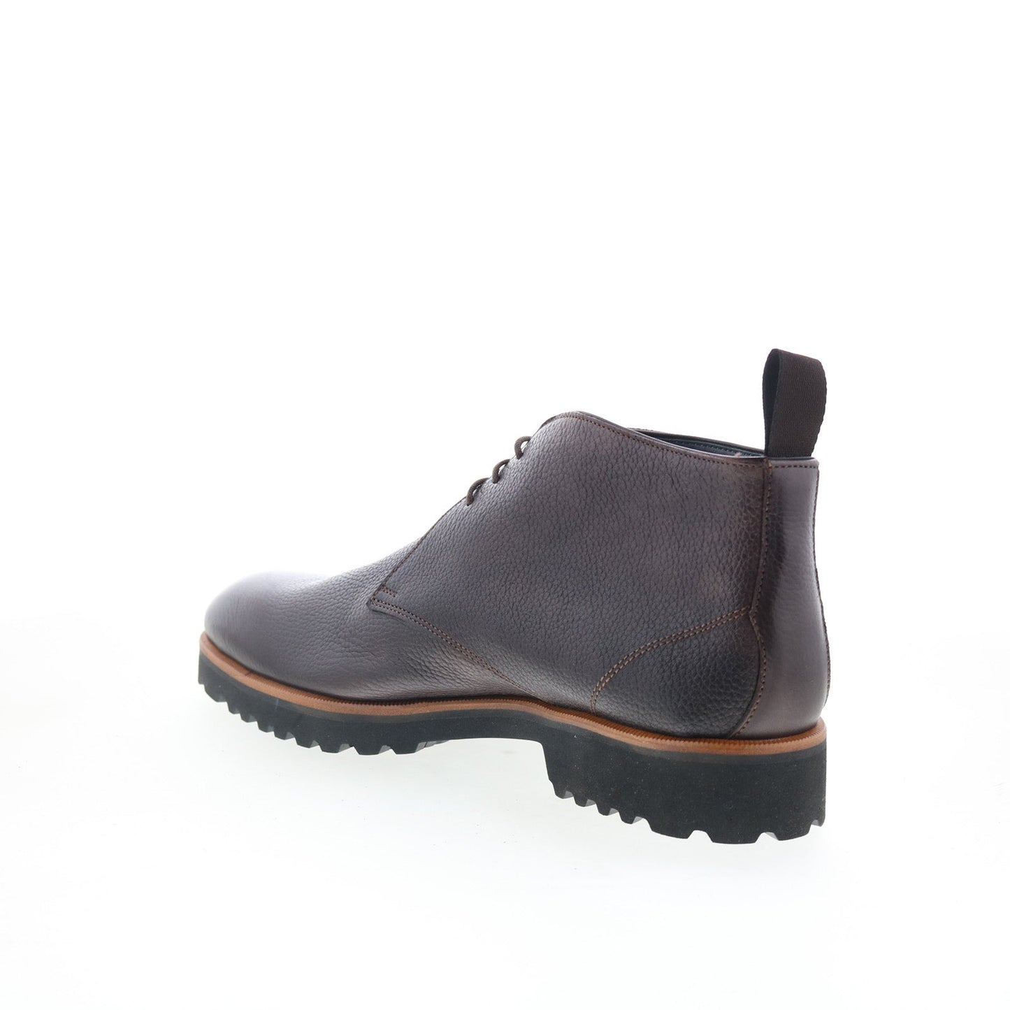 Di Bianco Alba Mens Brown Leather Lace Up Chukkas Boots