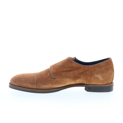 Di Bianco Albanella Mens Brown Suede Loafers & Slip Ons Casual Shoes