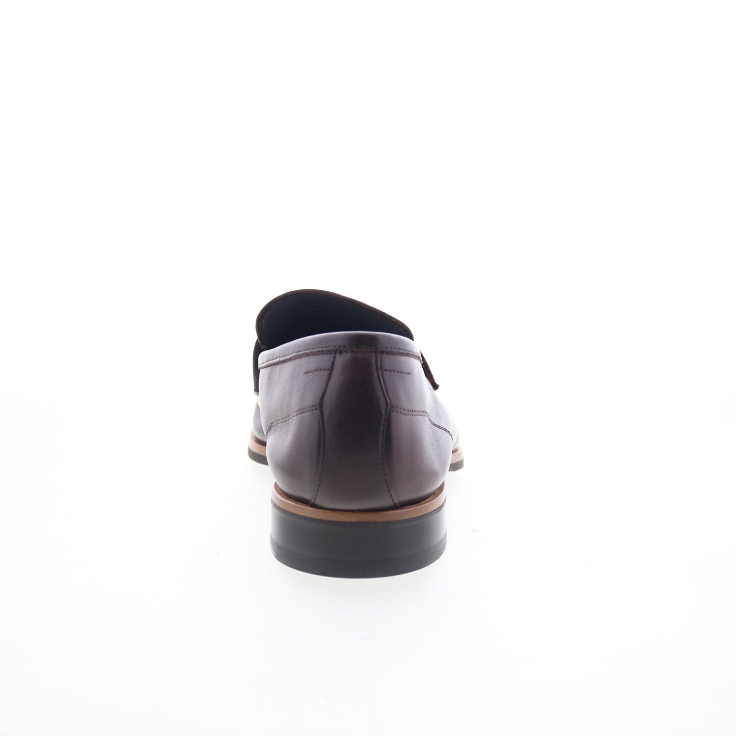 Di Bianco Brera Mens Brown Leather Slip On Loafers & Slip Ons Penny Shoes