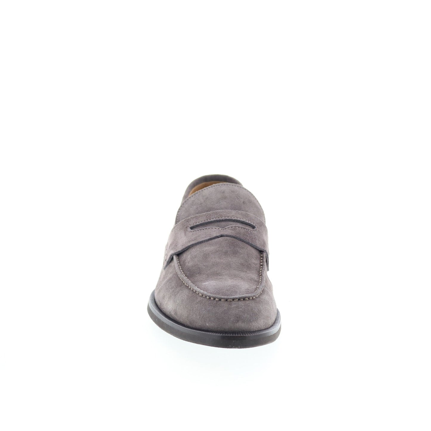 Di Bianco Brera Mens Gray Suede Slip On Loafers & Slip Ons Penny Shoes