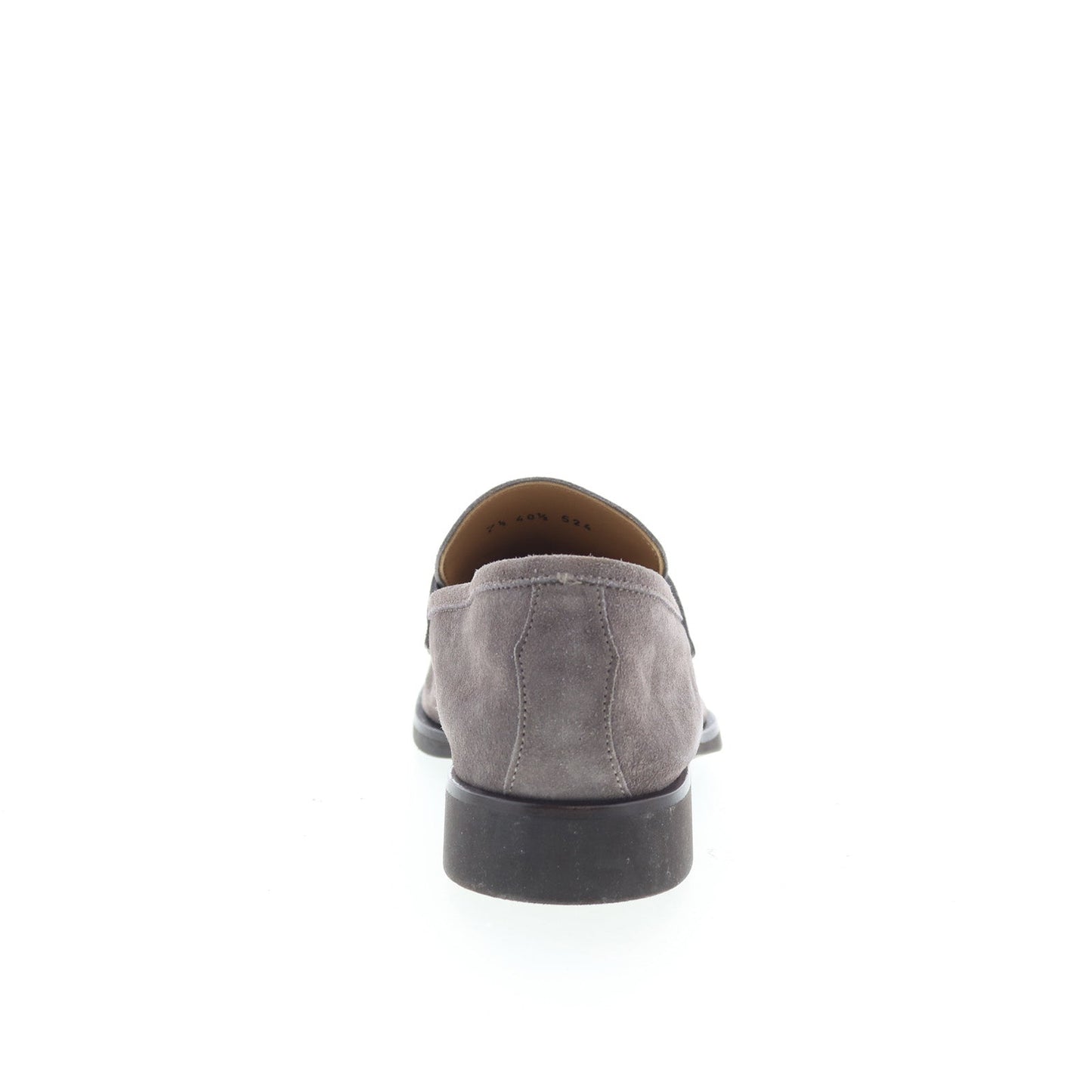Di Bianco Brera Mens Gray Suede Slip On Loafers & Slip Ons Penny Shoes