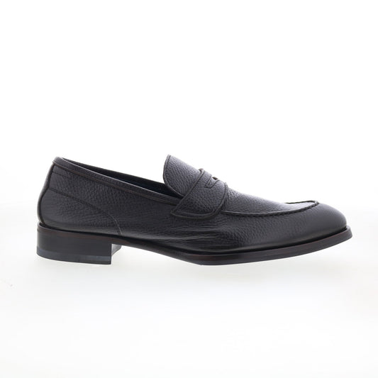 Di Bianco Brera Mens Brown Leather Slip On Loafers & Slip Ons Penny Shoes