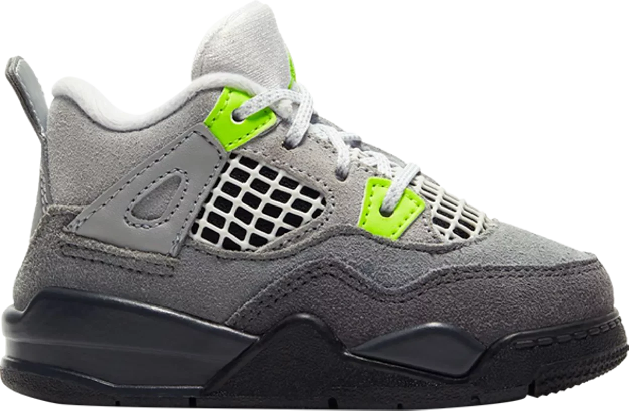 Nike Toddlers Air Jordan 4 Retro SE Sneakers - 'Neon 95'