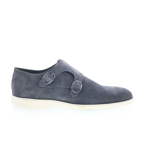 Pastori by Di Bianco Double Monk Mens Gray Loafers & Slip Ons Casual Shoes