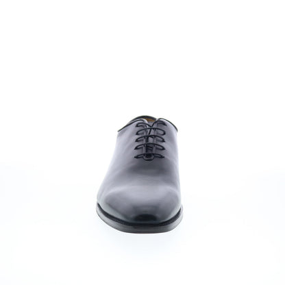 Di Bianco Eleganza Mens Black Leather Oxfords & Lace Ups Plain Toe Shoes