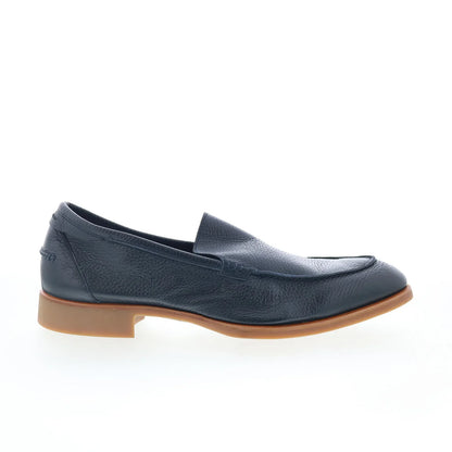 Di Bianco Etna Mens Black Leather Slip On Loafers & Slip Ons Casual Shoes