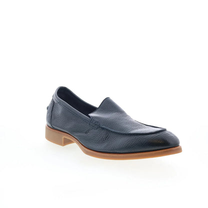 Di Bianco Etna Mens Black Leather Slip On Loafers & Slip Ons Casual Shoes