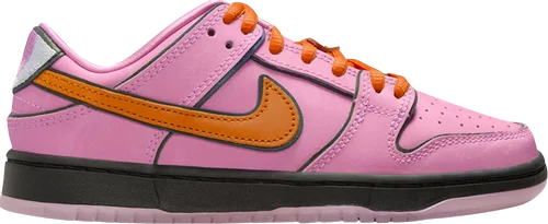 Nike Pre School Kids The Powerpuff Girls x Dunk Low Pro SB QS Sneakers - 'Blossom'
