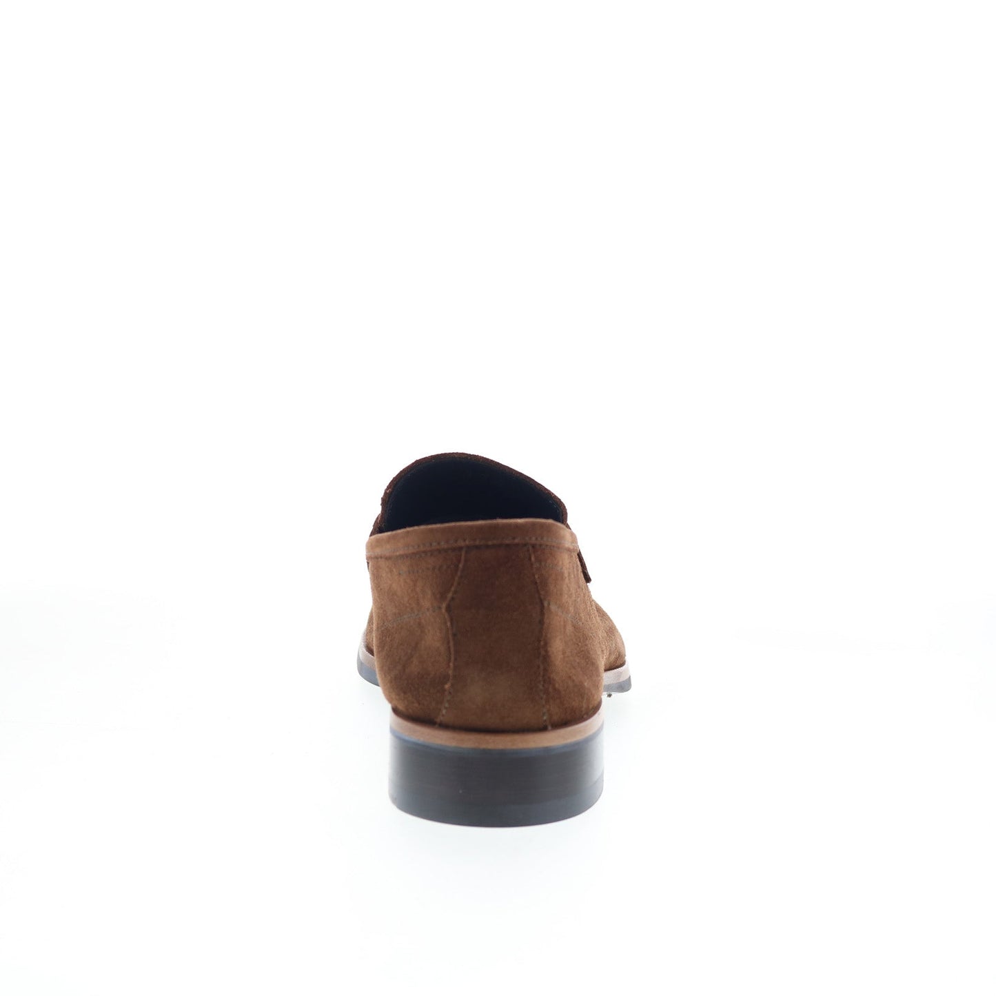 Di Bianco Firenze Mens Brown Suede Slip On Loafers & Slip Ons Penny Shoes