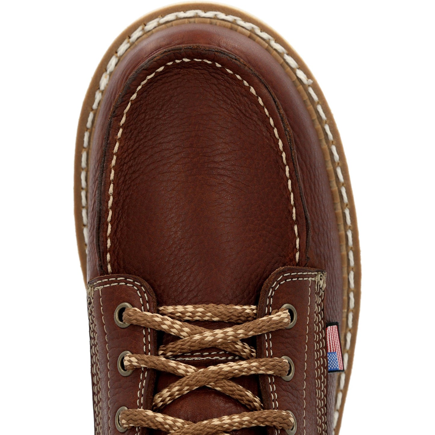 Georgia Boot Wedge Moc Toe GB00480 Mens Brown Leather Work & Safety Boots
