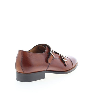Di Bianco GBF366 Mens Brown Leather Loafers & Slip Ons Casual Shoes