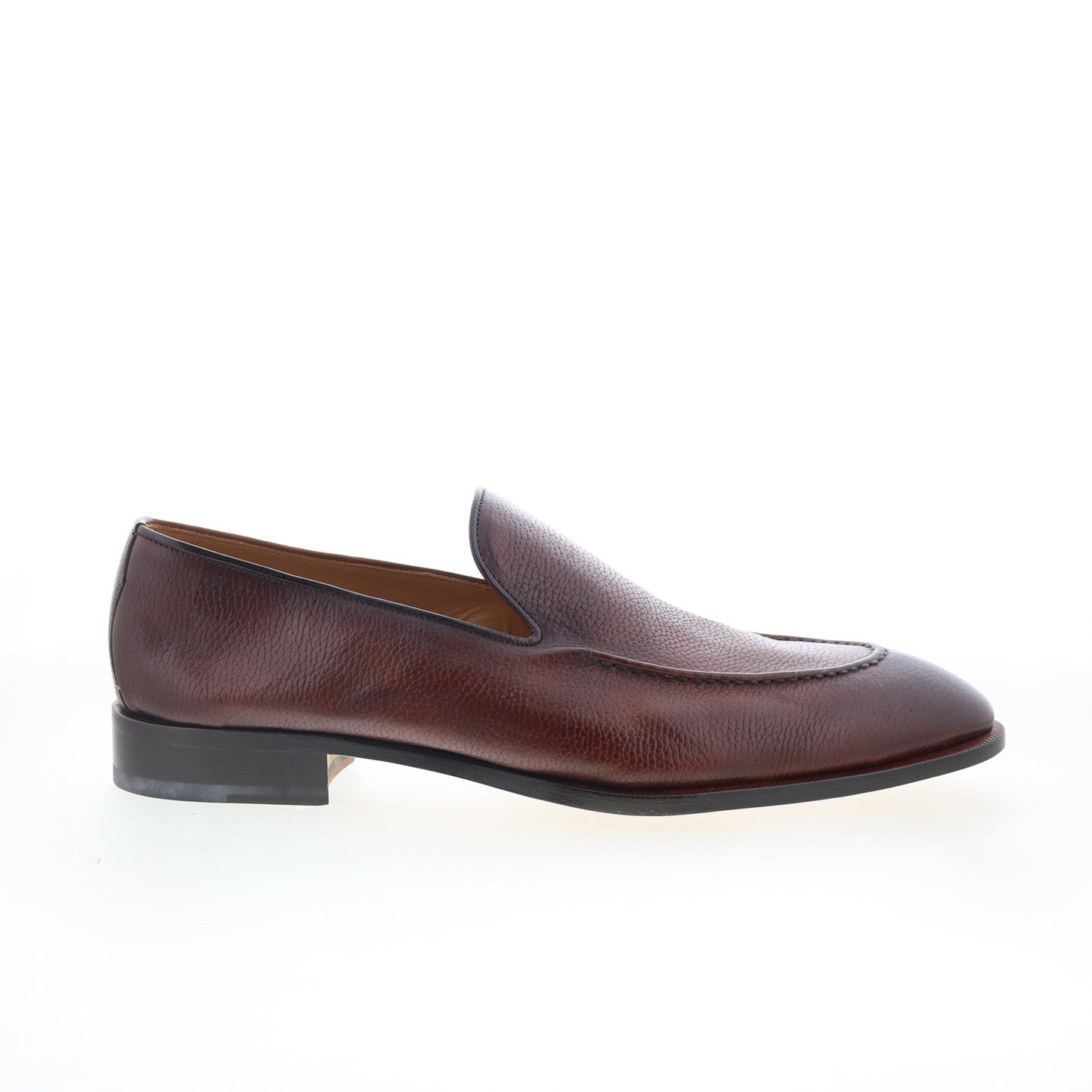 Di Bianco GBF410 Mens Brown Leather Slip On Loafers & Slip Ons Casual Shoes