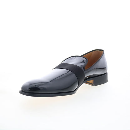Di Bianco Vernice Tuxedo GBF786 Mens Black Loafers & Slip Ons Casual Shoes
