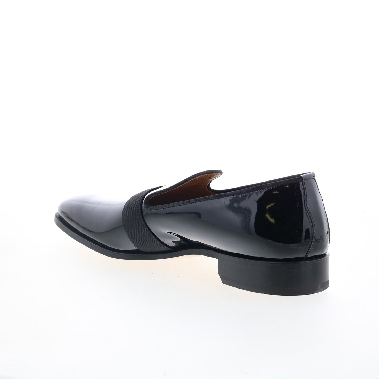 Di Bianco Vernice Tuxedo GBF786 Mens Black Loafers & Slip Ons Casual Shoes