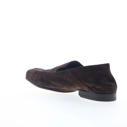 Di Bianco Gallipoli Mens Brown Suede Slip On Loafers & Slip Ons Casual Shoes