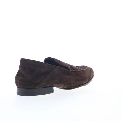 Di Bianco Gallipoli Mens Brown Suede Slip On Loafers & Slip Ons Casual Shoes