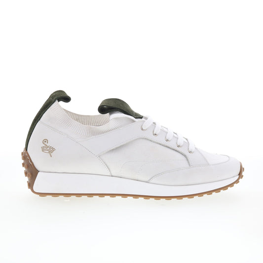 Pastori by Di Bianco Gratain Mens White Leather Lifestyle Sneakers Shoes