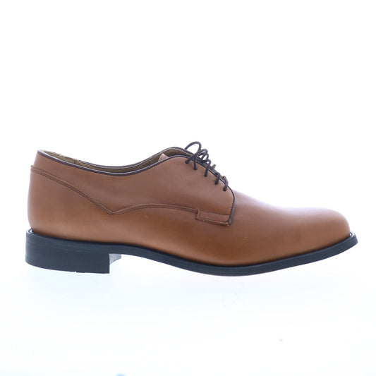 Hitchcock Leather Sole Mens Brown Extra Wide 3E Oxfords Plain Toe Shoes
