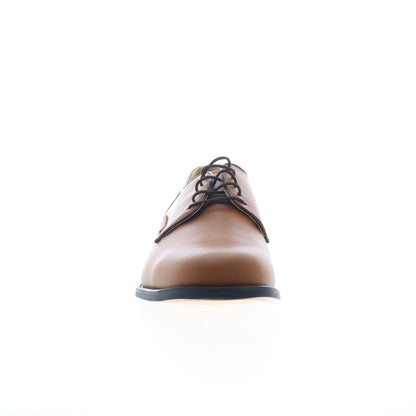 Hitchcock Leather Sole Mens Brown Extra Wide 3E Oxfords Plain Toe Shoes