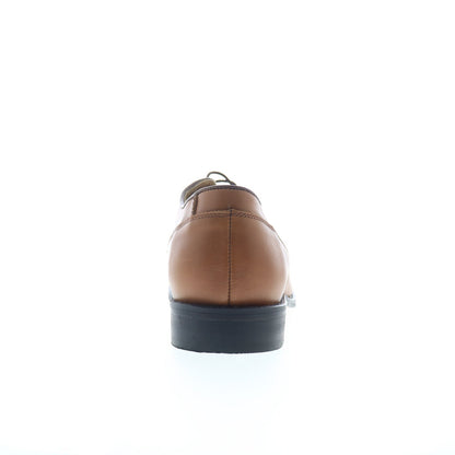 Hitchcock Leather Sole Mens Brown Extra Wide 3E Oxfords Plain Toe Shoes