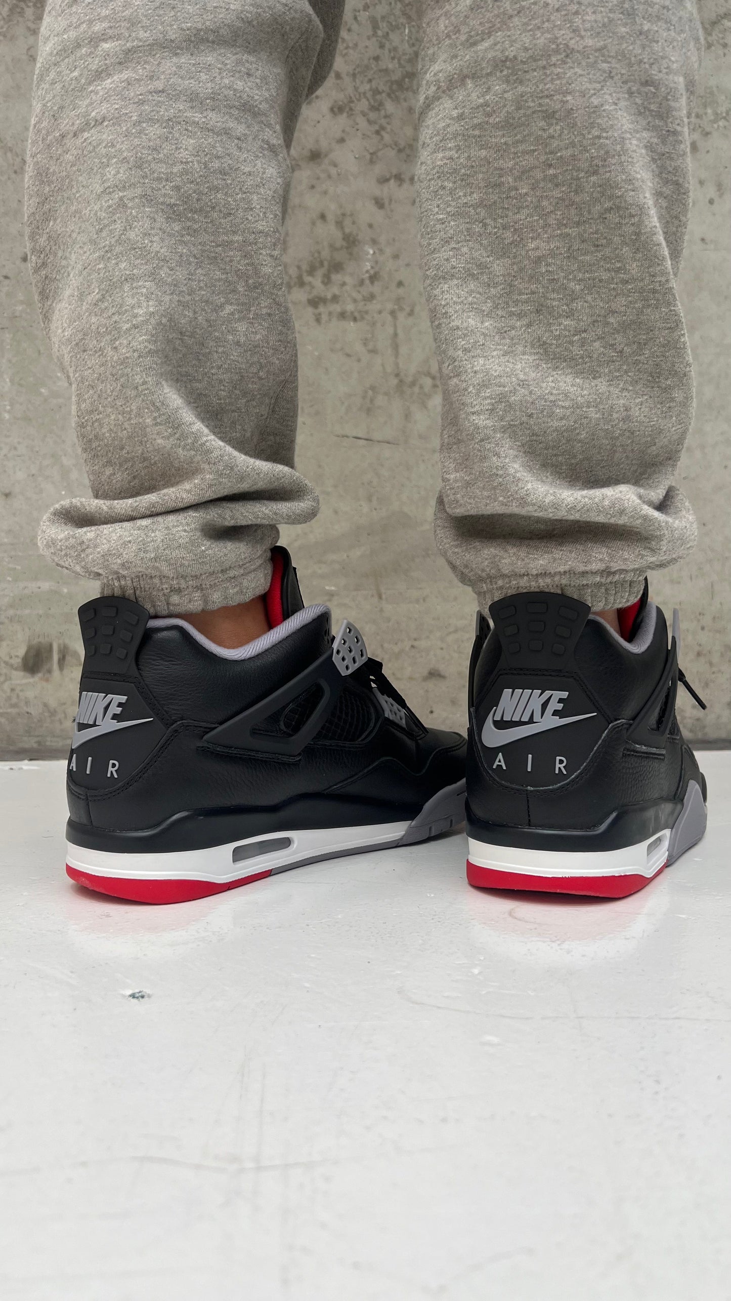 Nike Mens Jordan 4 Retro Sneakers - 'Bred Reimagined'