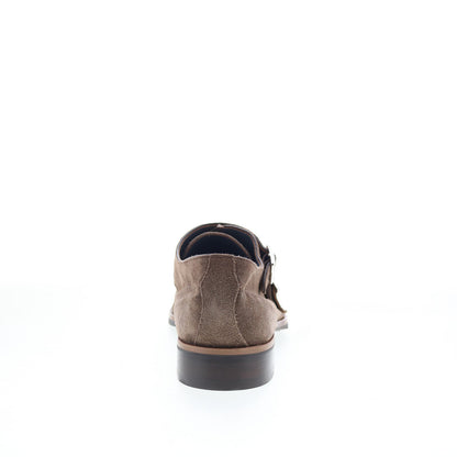 Di Bianco Isernia Mens Brown Suede Hook & Loop Loafers & Slip Ons Casual Shoes