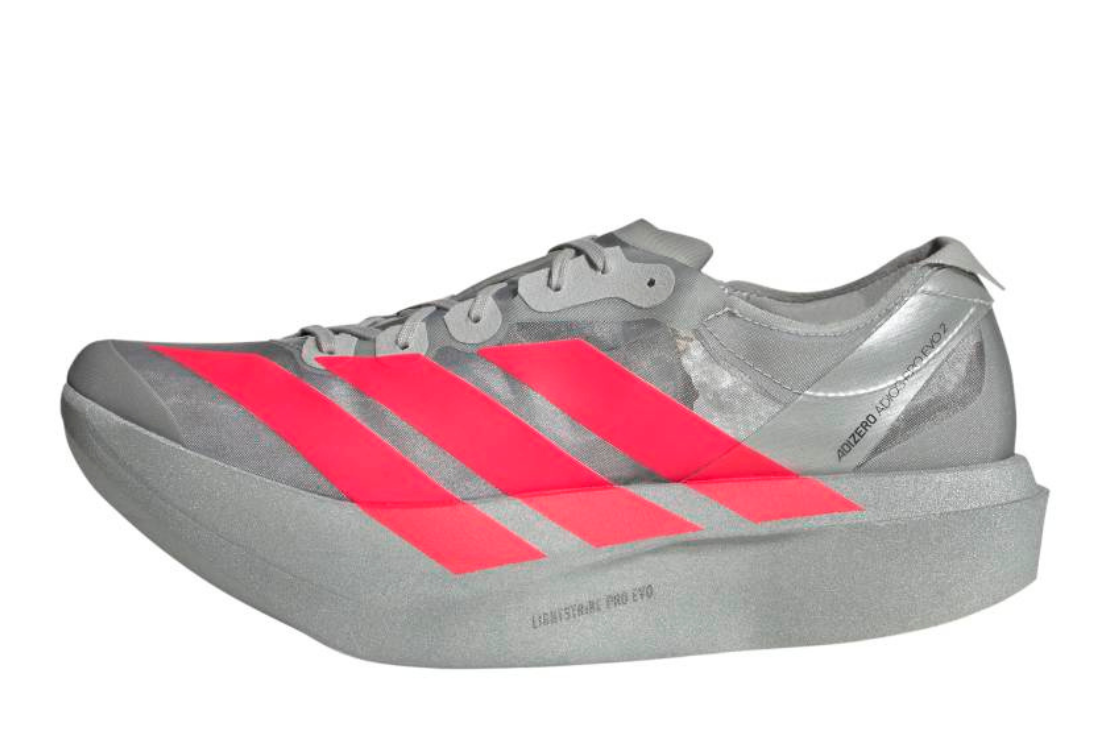 Adizero Adios Pro Evo 2 :Silver Metallic | Lucid Red