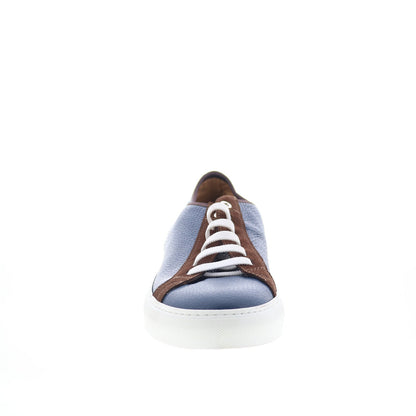 Pastori by Di Bianco Julius Mens Blue Leather Lifestyle Sneakers Shoes