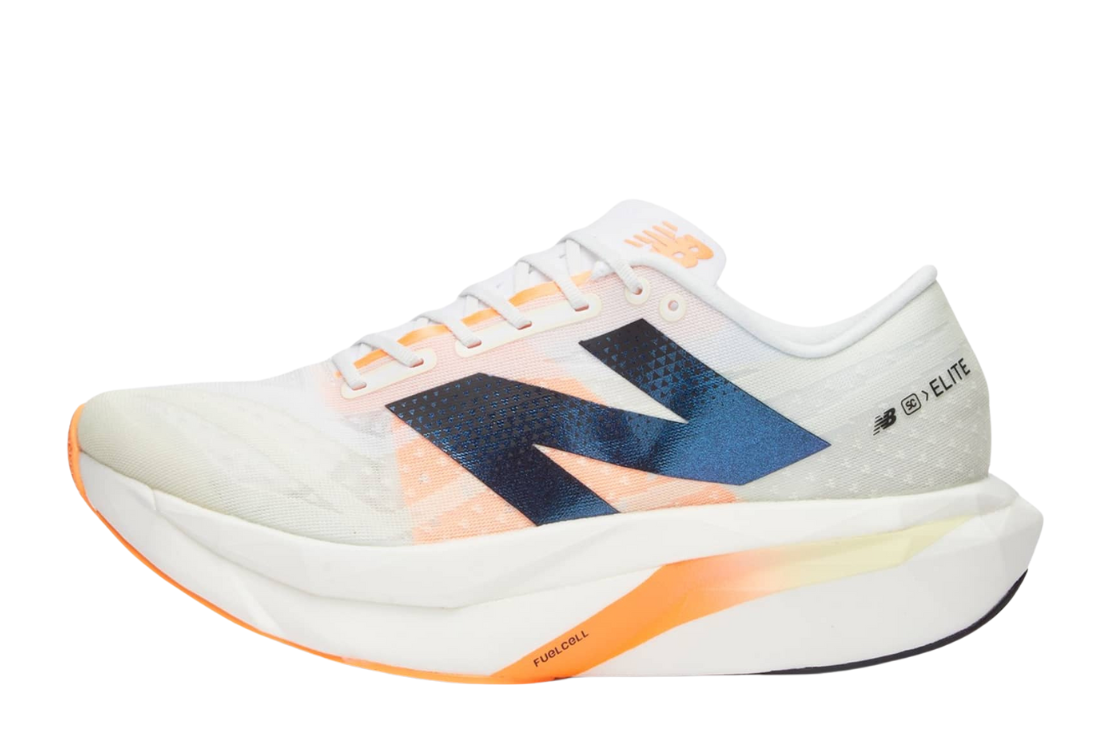 FuelCell SuperComp Elite v4 Men's :White | Hot Mango
