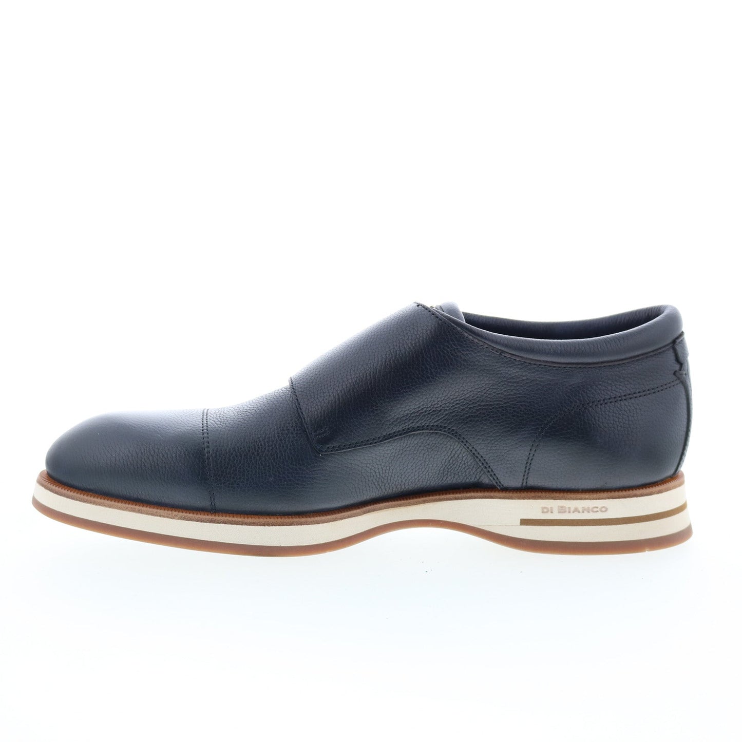 Di Bianco Micro Chiara Mens Black Leather Loafers & Slip Ons Casual Shoes