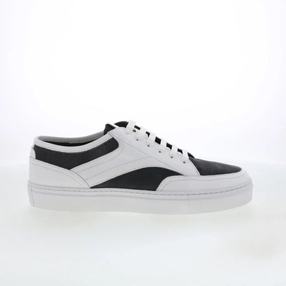 Pastori by Di Bianco Otho Mens White Leather Lace Up Lifestyle Sneakers Shoes