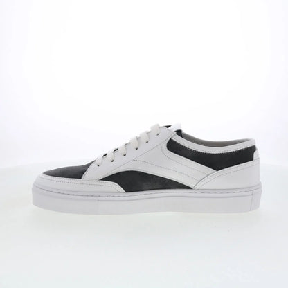 Pastori by Di Bianco Otho Mens White Leather Lace Up Lifestyle Sneakers Shoes