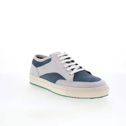 Pastori by Di Bianco Otho Mens Gray Leather Lace Up Lifestyle Sneakers Shoes
