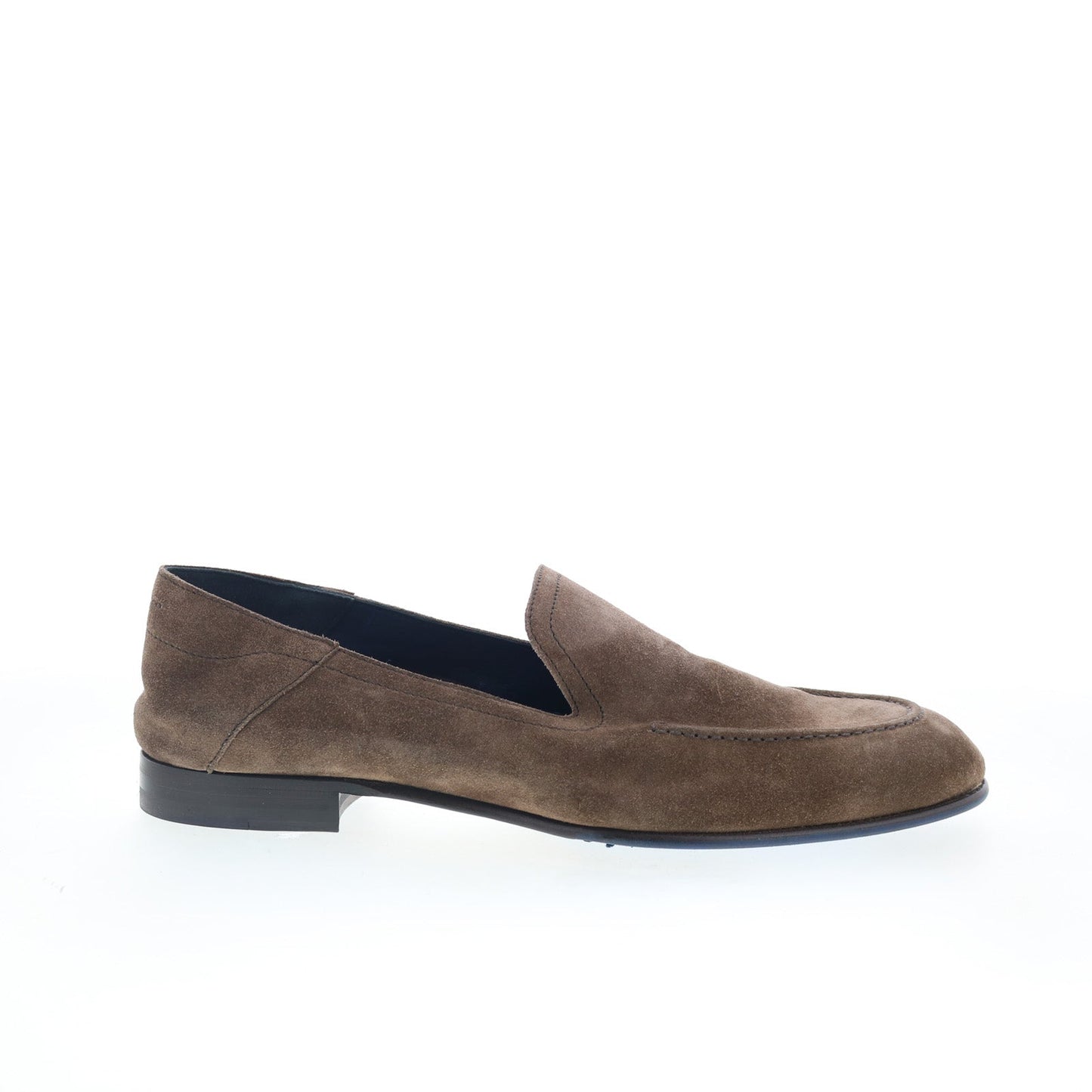 Di Bianco Positano Mens Brown Suede Slip On Loafers & Slip Ons Casual Shoes