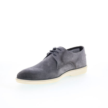 Pastori by Di Bianco Publius Mens Gray Suede Oxfords & Lace Ups Casual Shoes